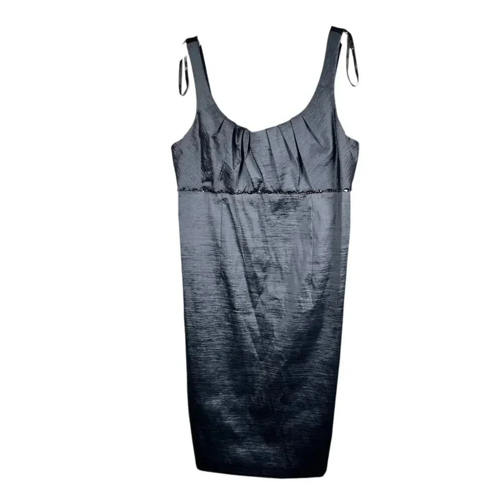 Metallic Dress Size 10 Embellished Gemstones Sparkle Cocktail Wedding Party
